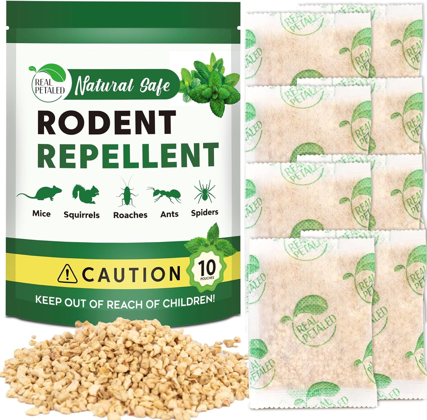 Pest Protector: Peppermint Rodent Repellent - 10 Pouches