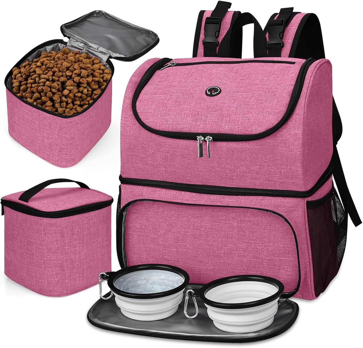 BAGLHER Pet Travel Bag: Double-Layer Backpack for Pets