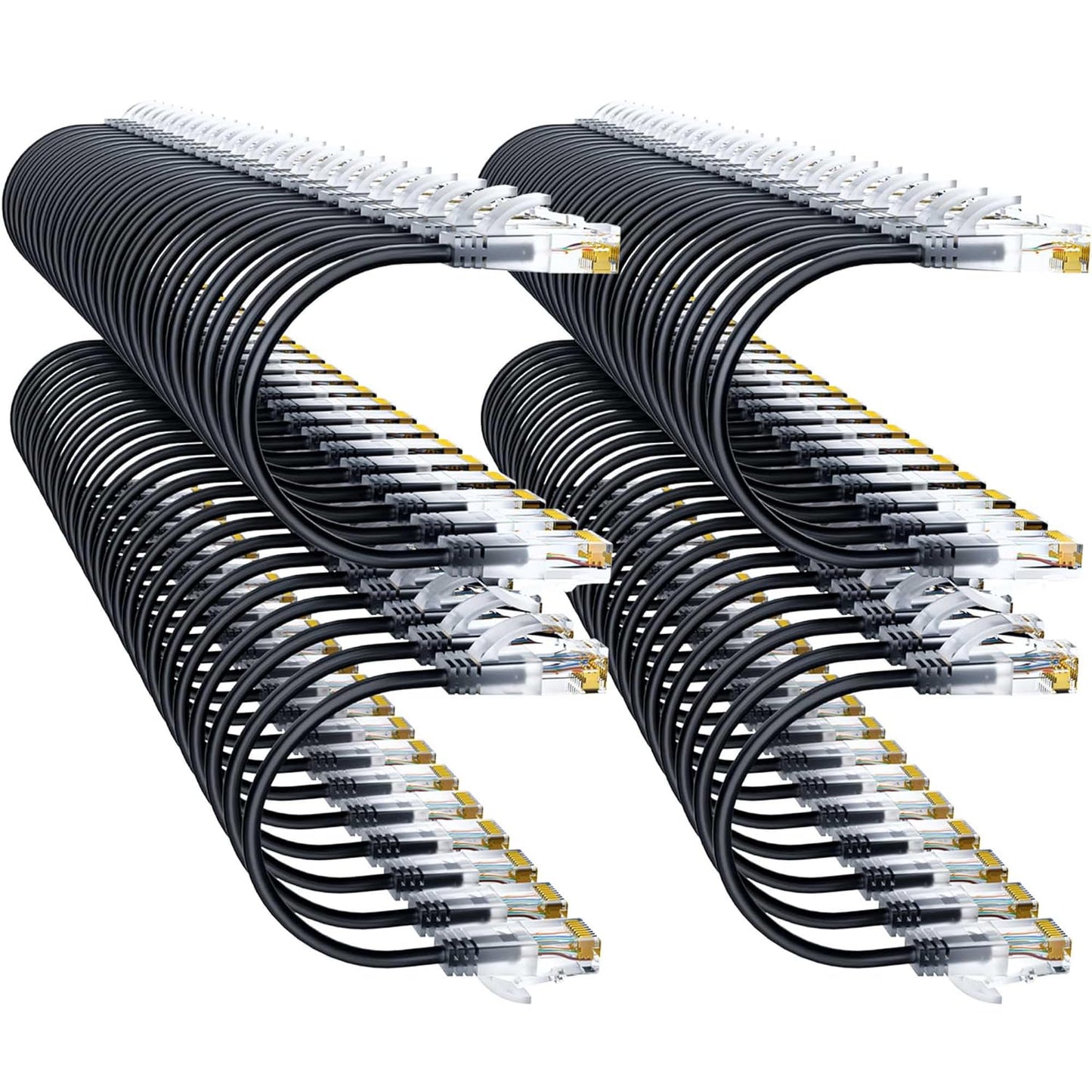 Cat6a Patch Cables 1ft Slim Pure Copper for High-Speed Networking
