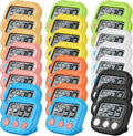 Digital Kitchen Timer Set 24 Pack - Loud Magnetic Countdown