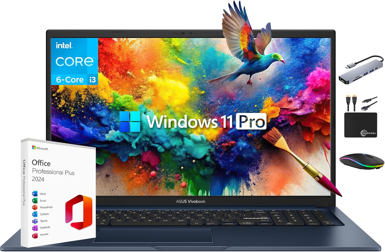 ASUS Vivobook 2025 17.3 FHD IPS Laptop with 40GB RAM and 1.5TB Storage