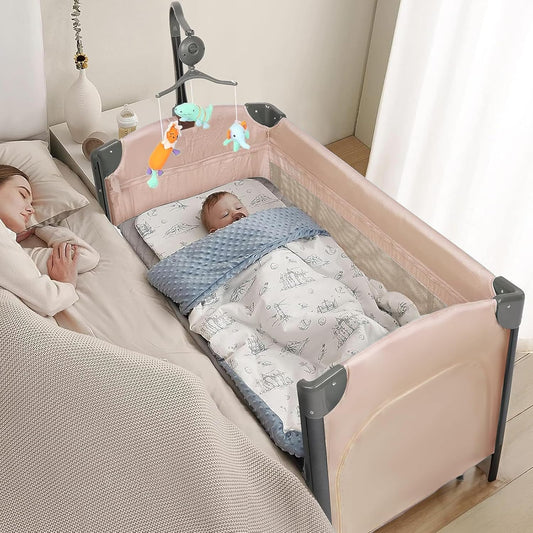 JOYMOR Convertible Baby Bassinet - Quick Fold Travel Bed