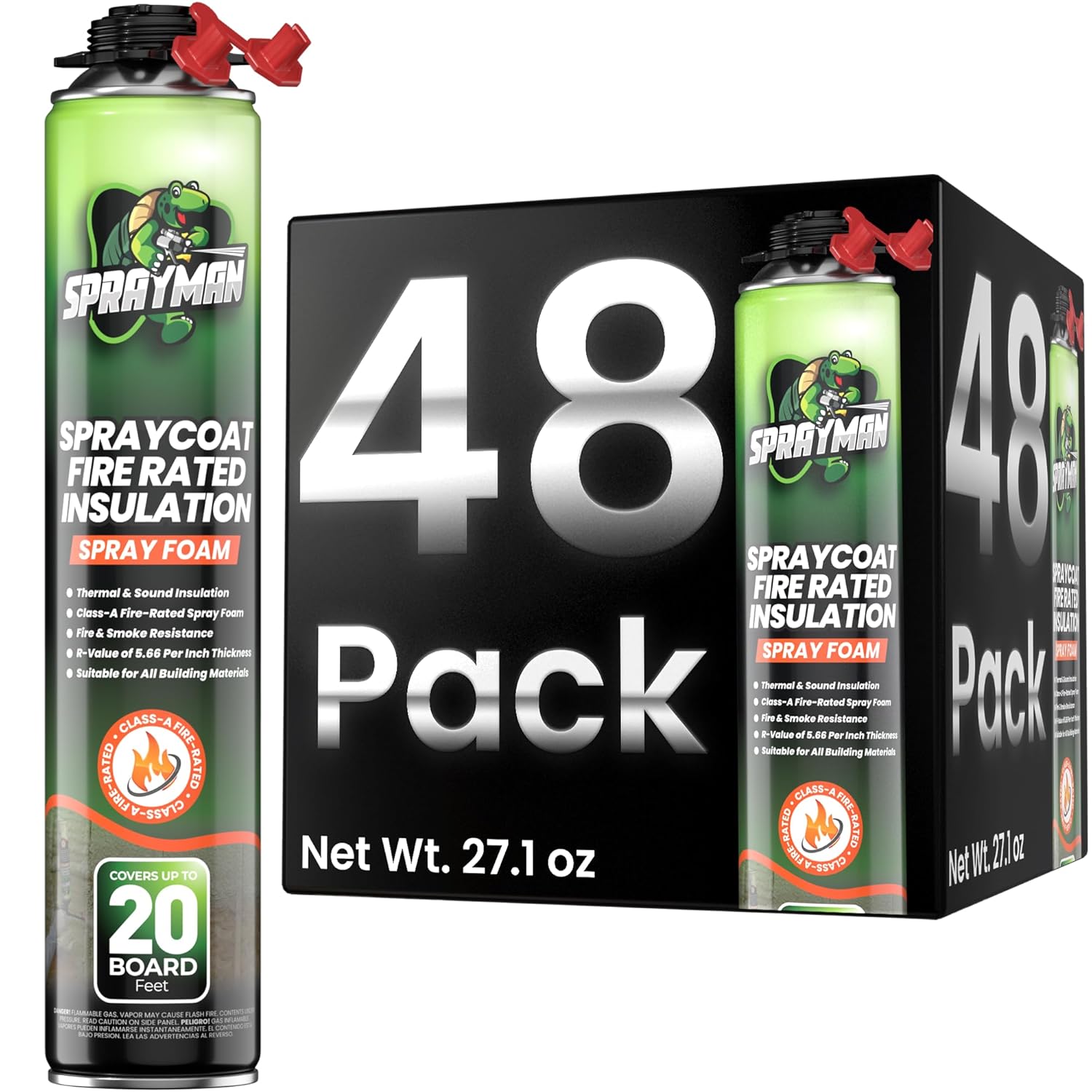 Spraycoat Fire Rated Spray Foam Insulation Kit for Energy Savings
