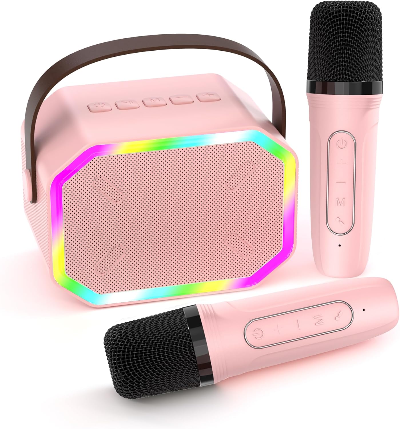 Portable Karaoke Fun with 2 Wireless Mics!