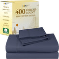 California Design Den 100% Cotton Full Sheets Set - 400 TC Sateen