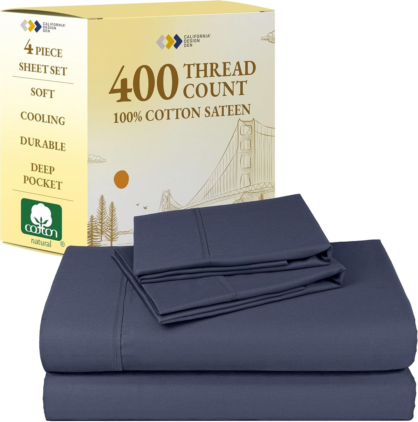 California Design Den 100% Cotton Full Size Sheet Set Review