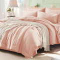 Pink Twin Comforter Set 5 Pieces - All Season Twin Bed in a Bag