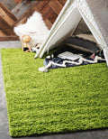 Unique Loom Solid Shag Area Rug 3 ft 3 in x 5 ft 3 in - Grass Green