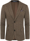 Men Tweed Blazer Wool Herringbone Sport Coat Jacket - Vintage Style