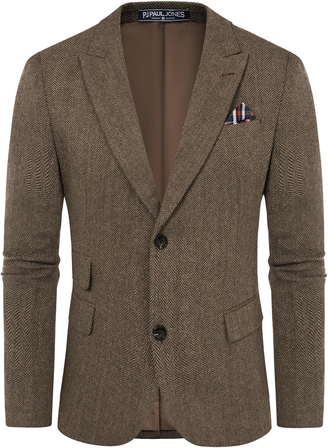 Men's Tweed Blazer Herringbone Sport Coat for Vintage Style