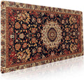 Vintage Rug Gaming Mouse Pad XXL Dark Brown Retro Carpet Aesthetic
