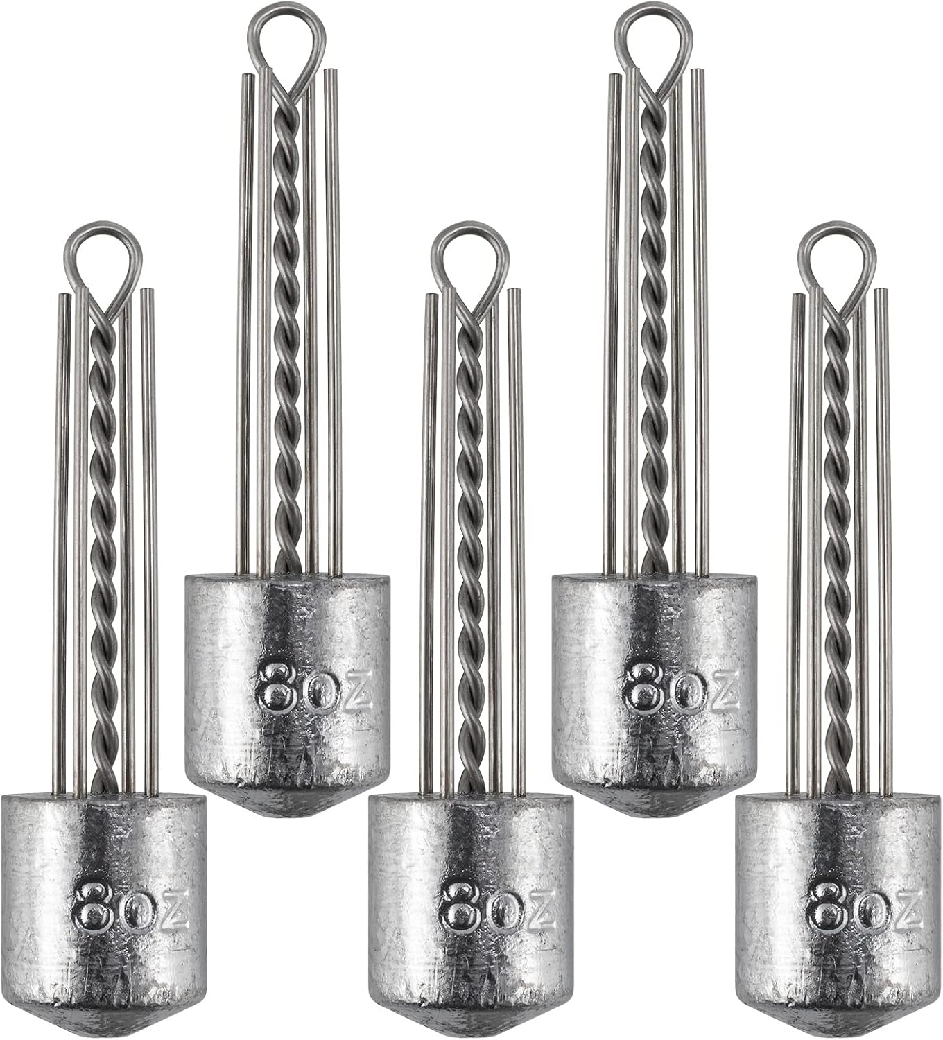 Dr.Fish 5 Pack Spider Surf Fishing Weight for Saltwater Use