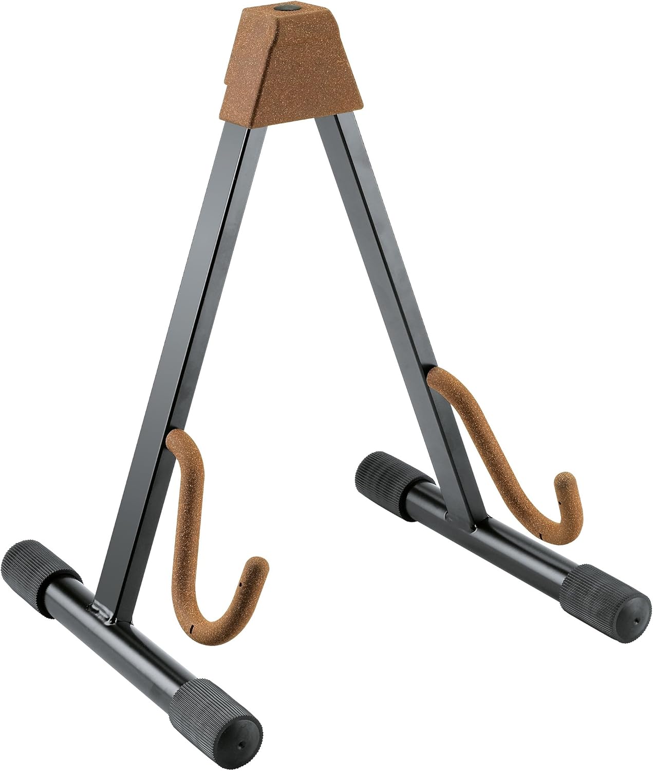 Sturdy Adjustable Guitar Stand | Portable Cork Backrest | Fits Electric Guitars