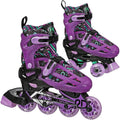 Adjustable Kids 2-in-1 Quad and Inline Skates - Fits Sizes 3 to 6