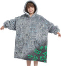 Wearable Blanket Hoodie for Kids Oversized Sherpa - Glow Controller