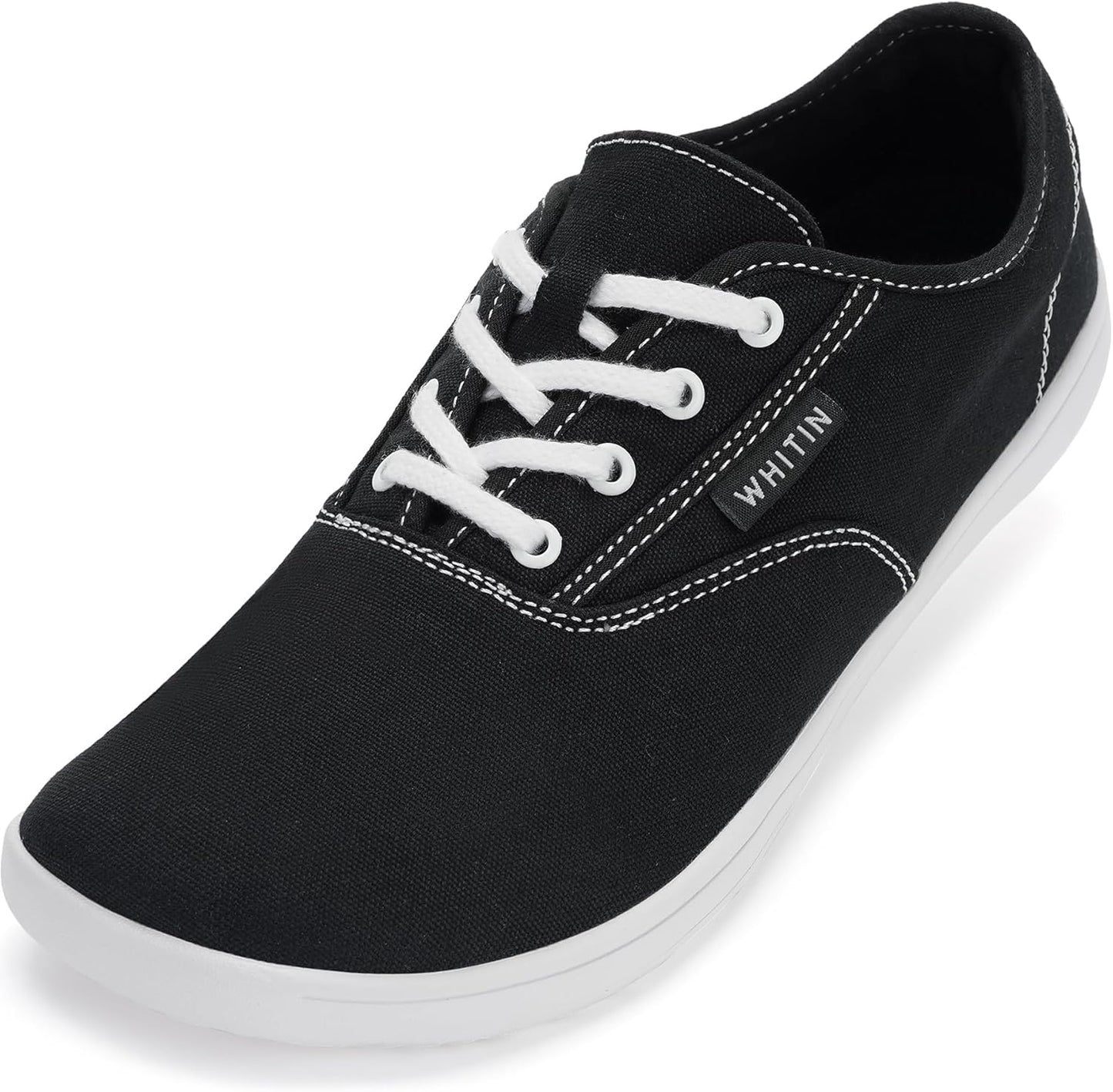 WHITIN Men's Wide Canvas Barefoot Sneakers for Natural Comfort