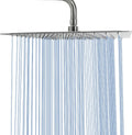 NearMoon Rain Shower Head 16 in Brushed Nickel - High Flow Hotel Style