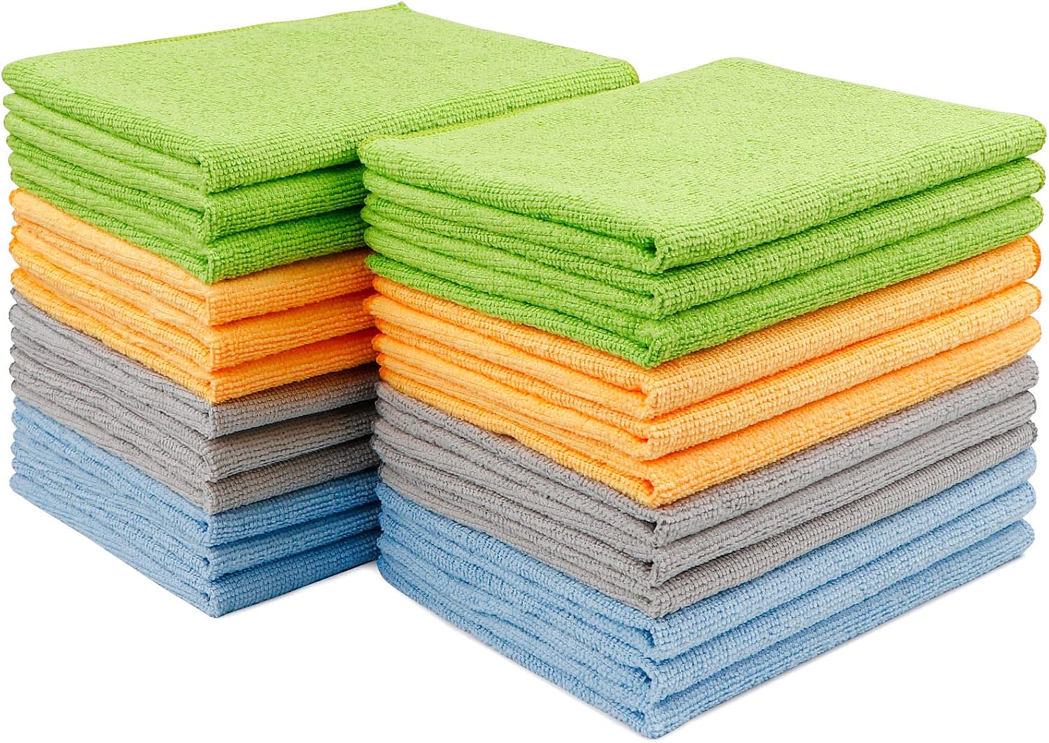 Lint-Free & Absorbent 12x16 Microfiber Towel 24-Pack