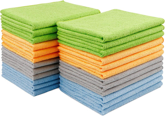 Lint-Free & Absorbent 12x16 Microfiber Towel 24-Pack