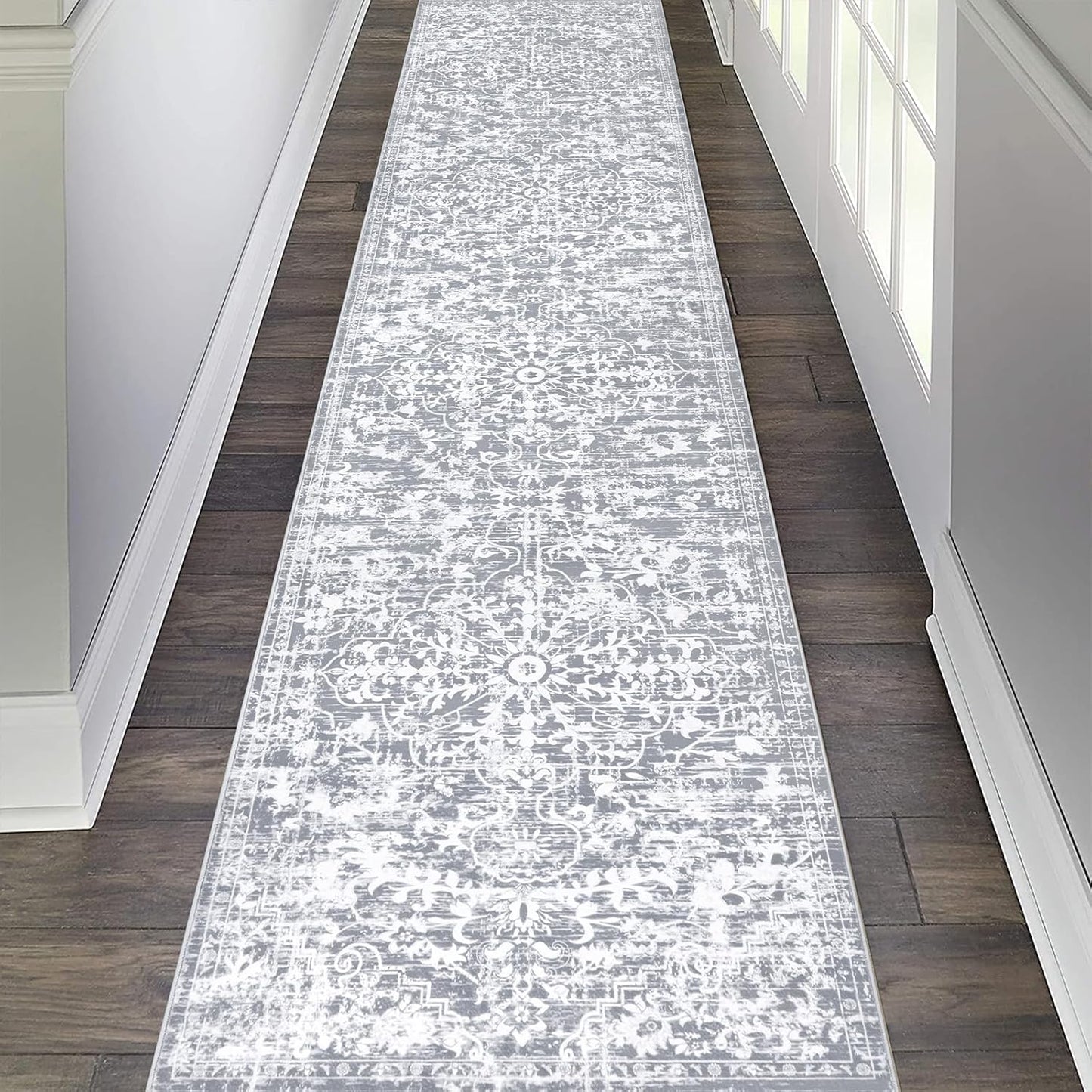 Pauwer Boho Hallway Runner Rug 2ft 6in' x 12ft for Vintage Decor