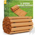 RELIANCER 8ft Wooden Garden Pathway for Outdoor Events and Decor