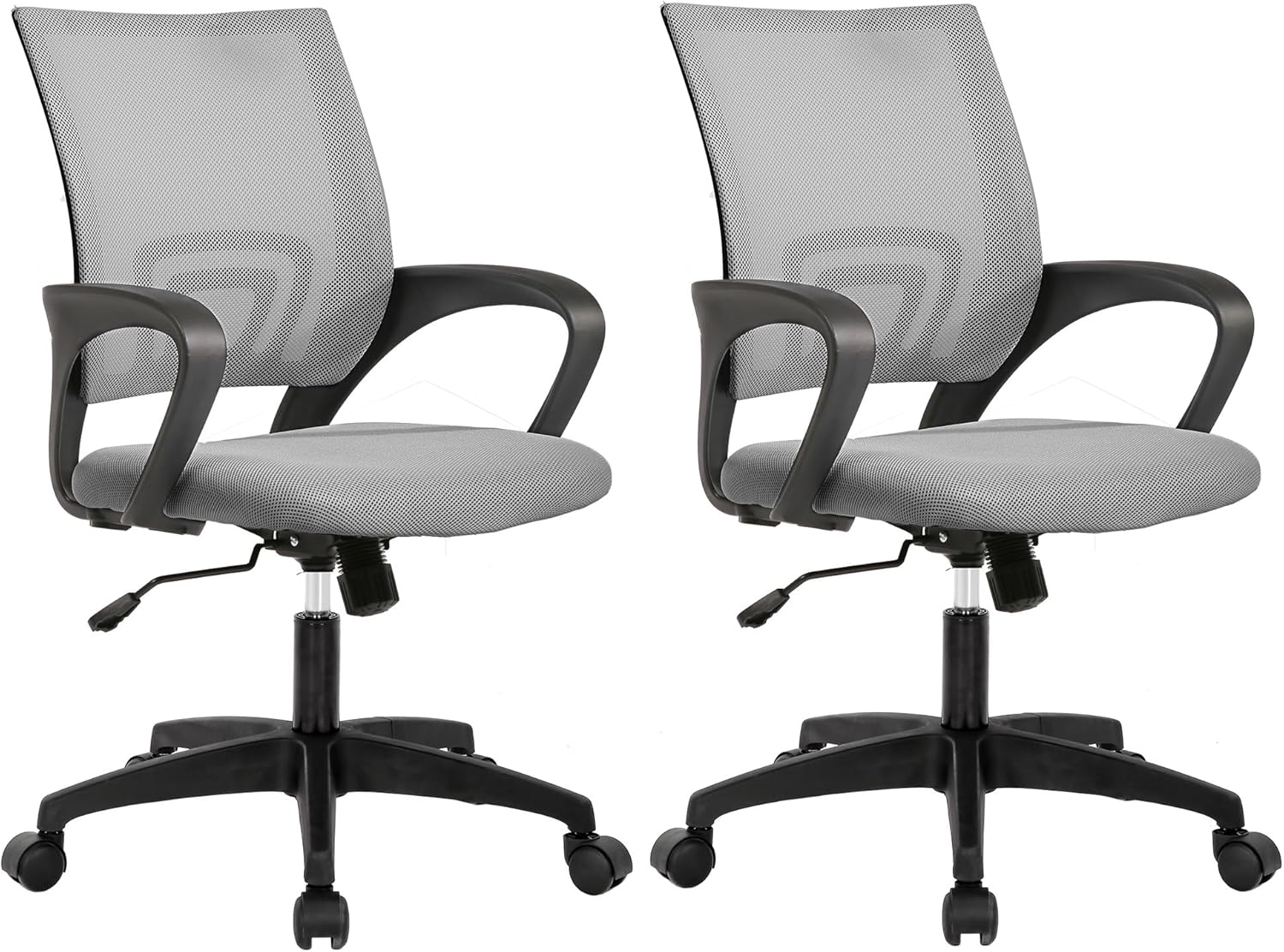 Ergonomic Lumbar Support Office Chairs - 2 Pack