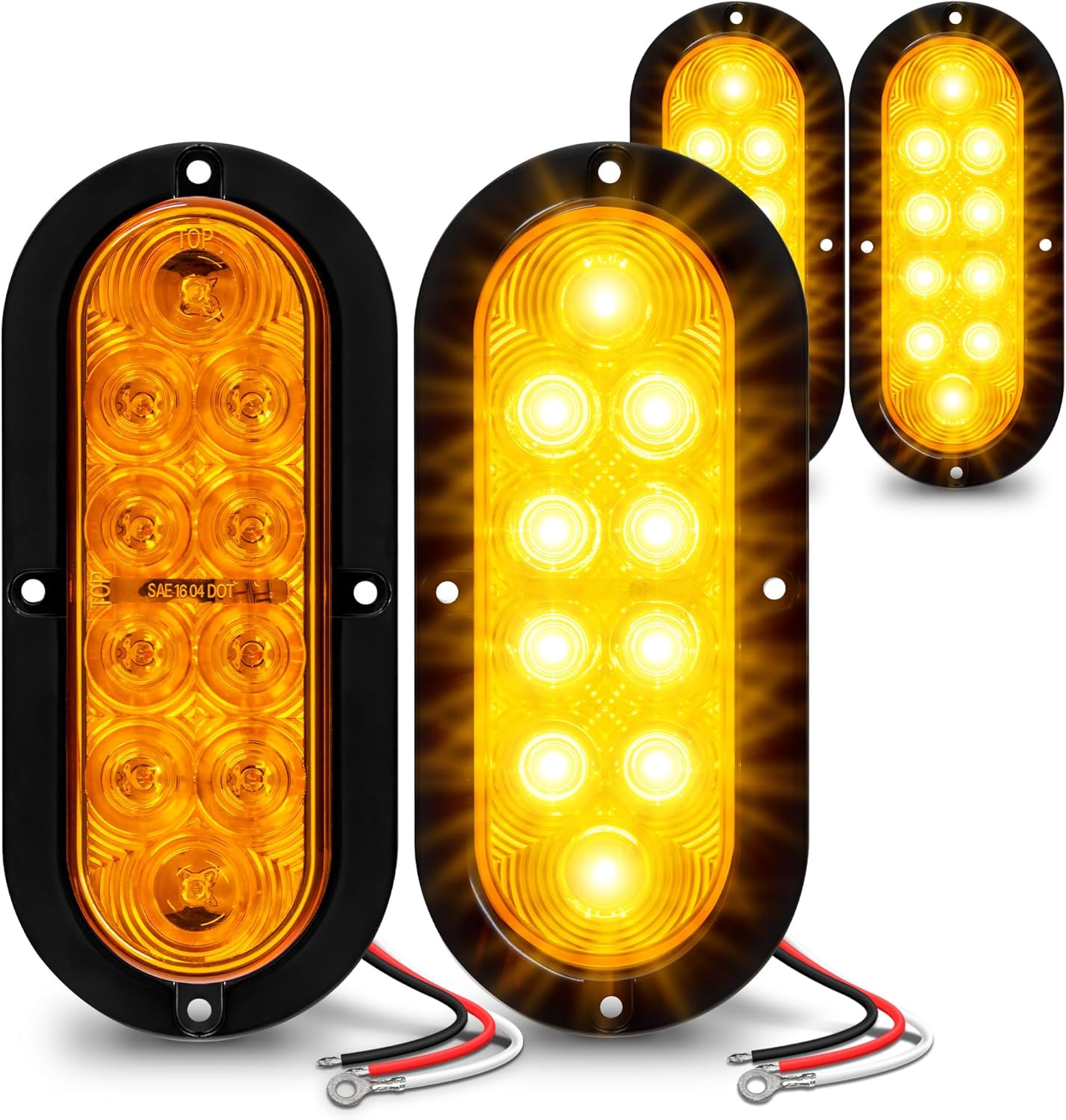 TRUE MODS 6 Inch Amber Oval LED Trailer Tail Light Kit Review
