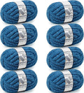 Chunky Yarn for Hand Knitting - #10 Chunky Chenille Yarn, Indigo