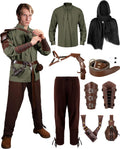 Men's Renaissance Costume Set 8 Pcs - Complete Medieval Role Play