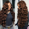 Loose Wave Human Hair Bundles Chocolate Brown 24 26 28 in 12A