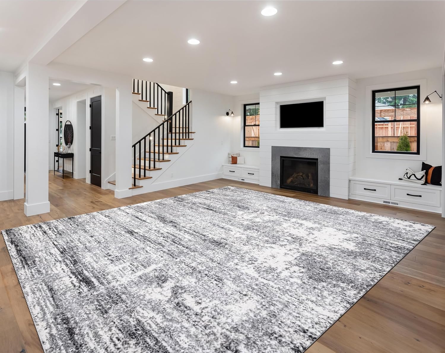 Keen Home Design Area Rugs - Abstract Non-Shedding 10x14 Rug