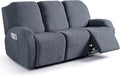 Recliner Sofa Covers for 3 Seater - Elastic Fit, Pocketed Protection