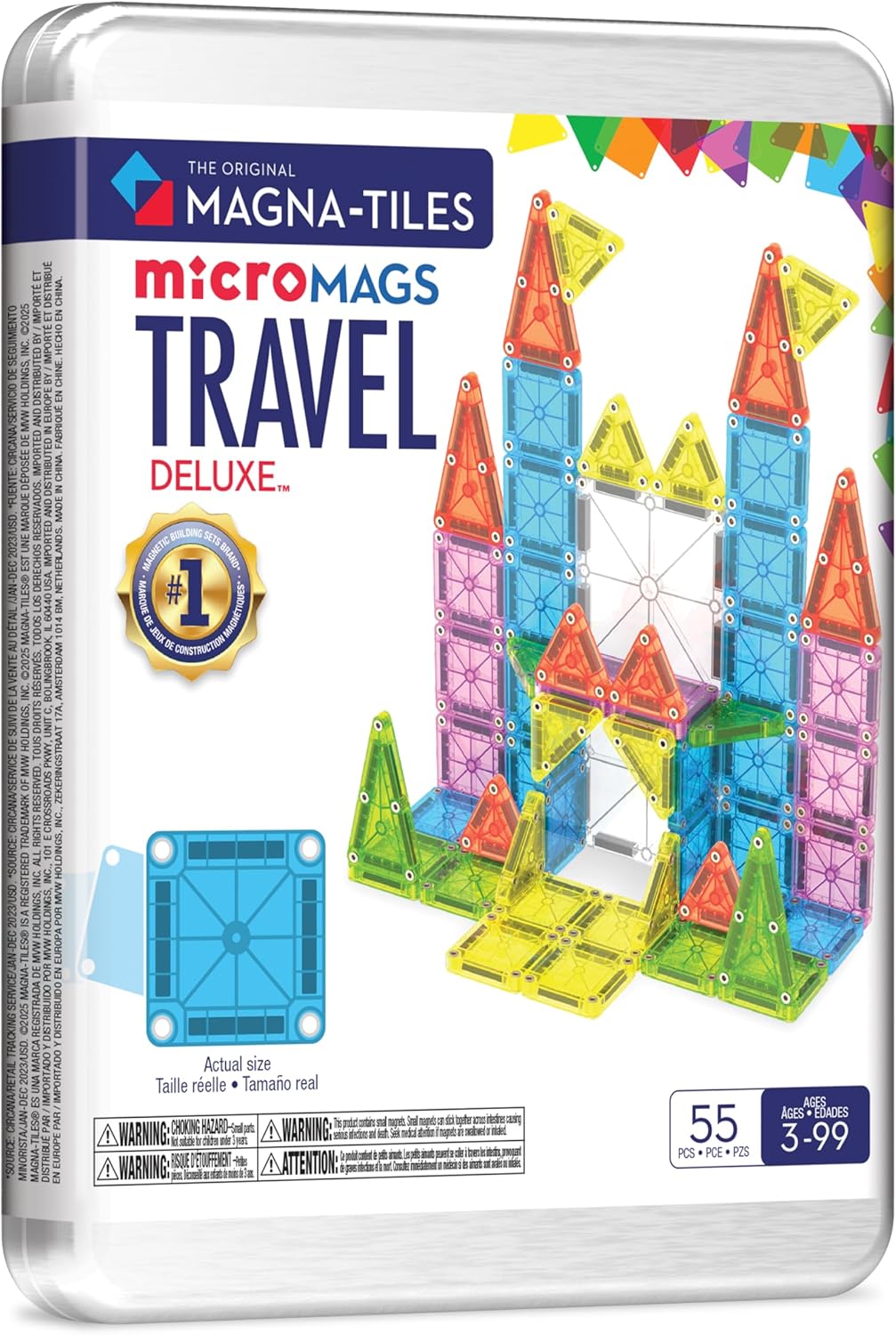 MAGNA-TILES microMAGS Travel Set Deluxe for Creative Builders