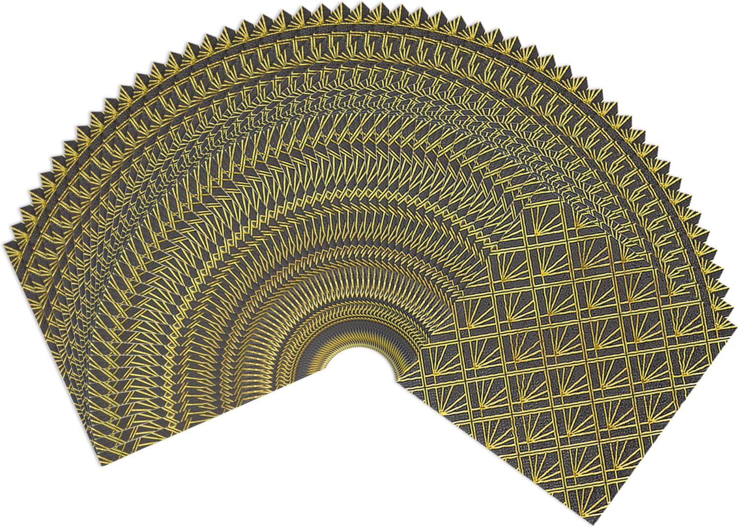Art Deco Black&Gold Cocktail Napkins - Pack of 50