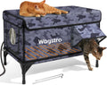 Heated Cat House for Outside - Insulated Weatherproof Shelter