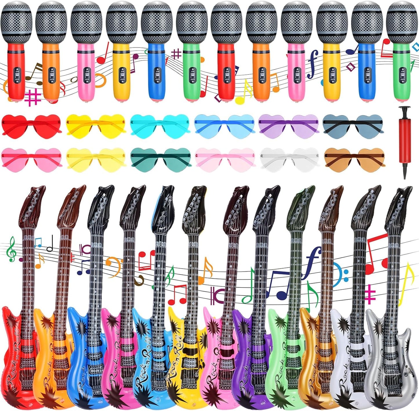 Inflatable Rock Star Toy Set - Perfect for Musical Parties!