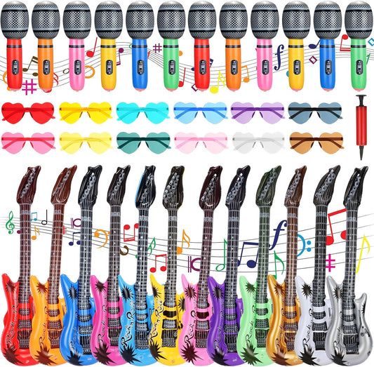Inflatable Rock Star Toy Set - Perfect for Musical Parties!