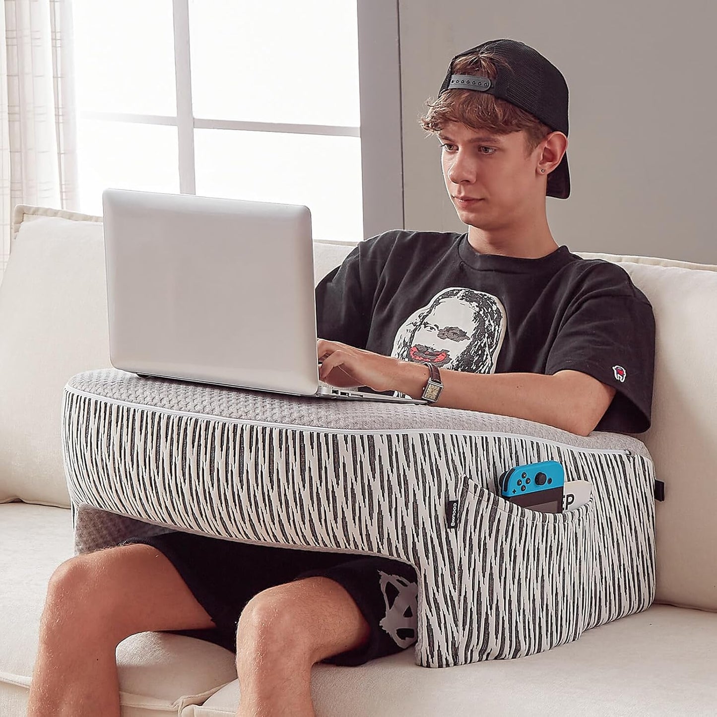Memory Foam Lap Desk Pillow - Comfy & Versatile!