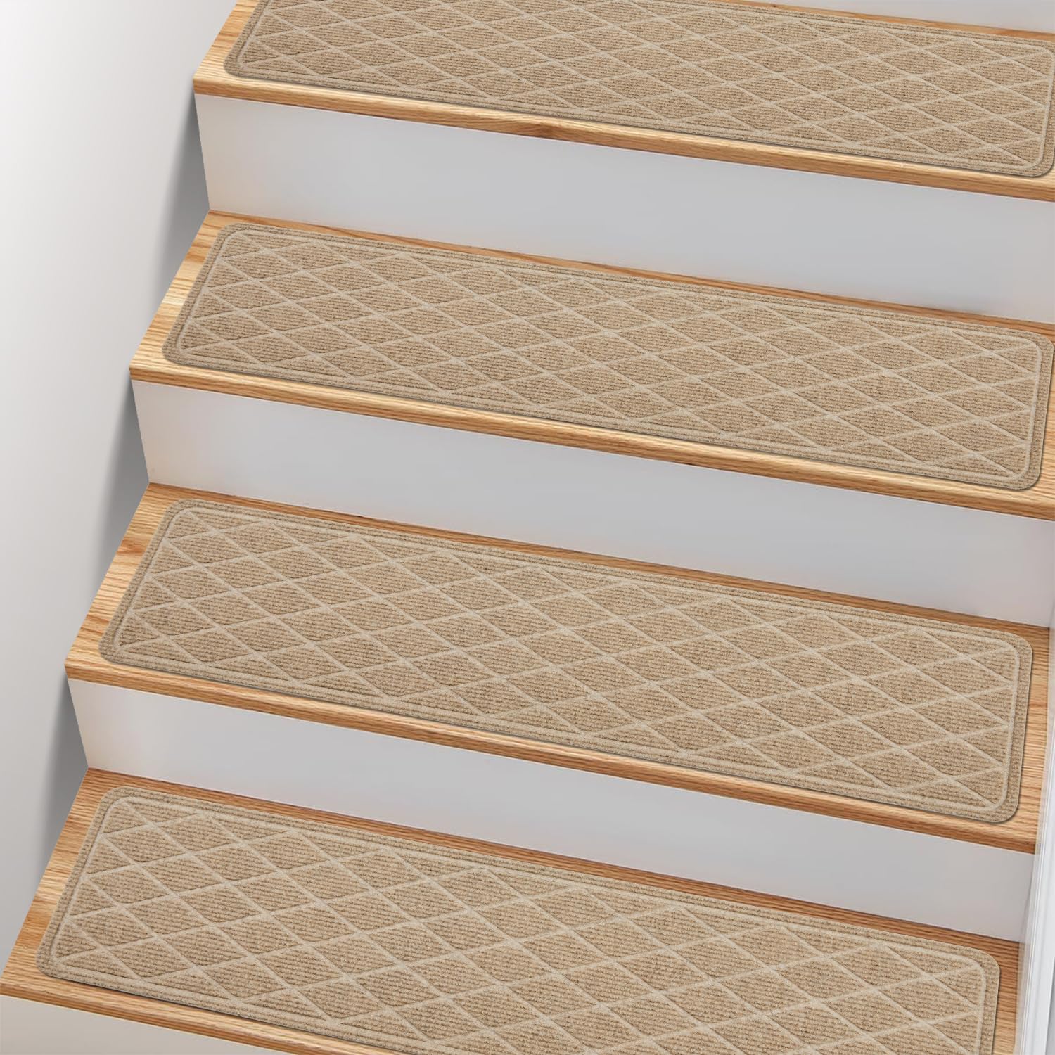 Non Slip Stair Treads for Wooden Steps - Safe and Stylish