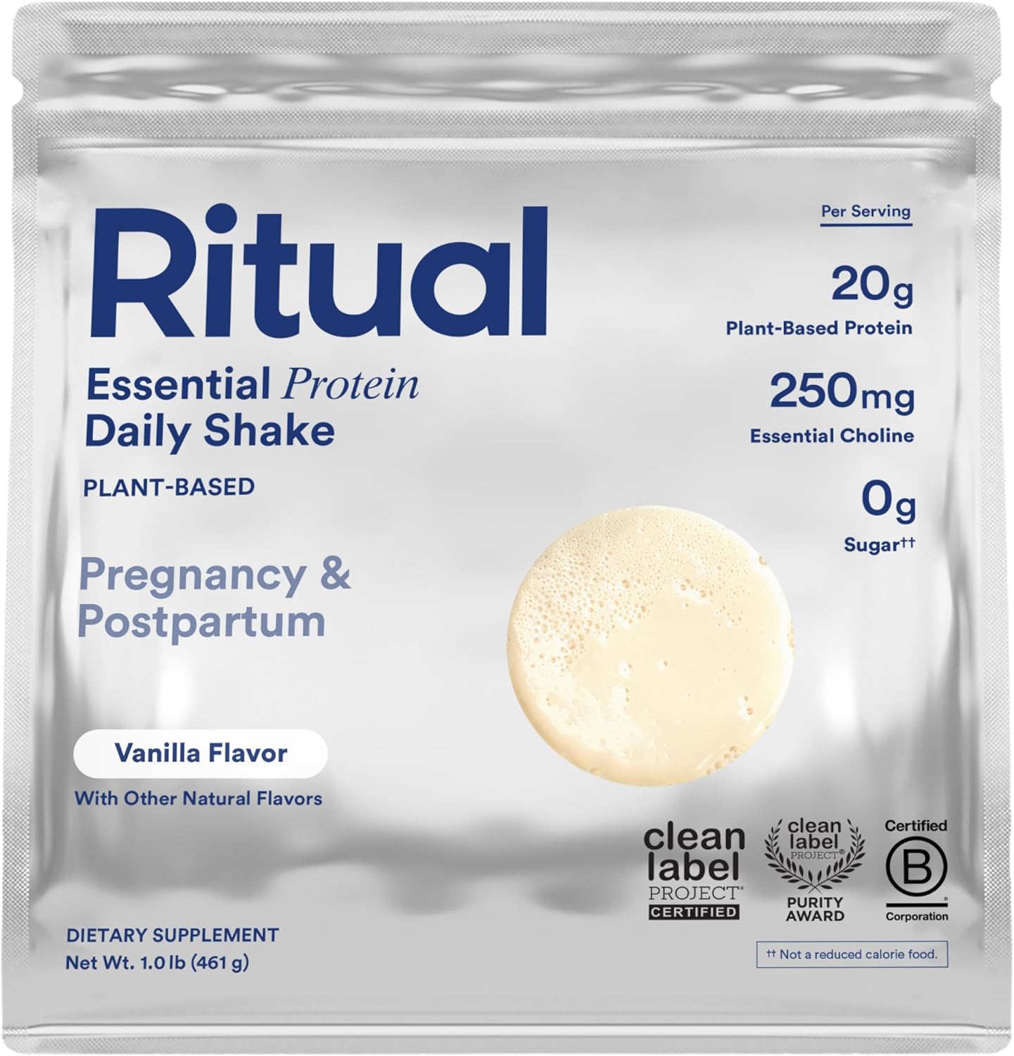 Ritual Prenatal Vegan Protein Powder for Pregnancy & Postpartum
