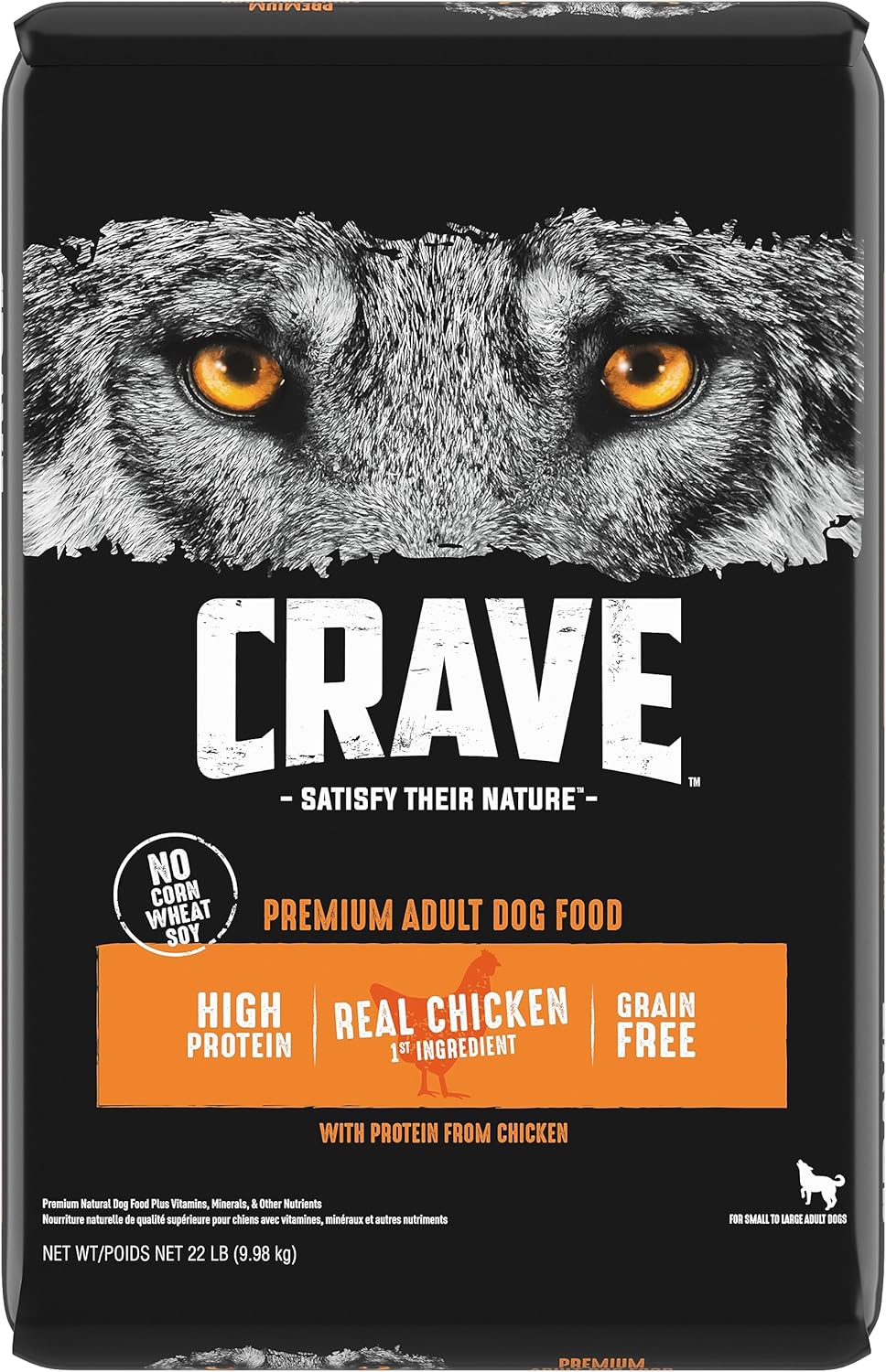 CRAVE Grain Free High Protein Adult Dry Dog Food for Dogs