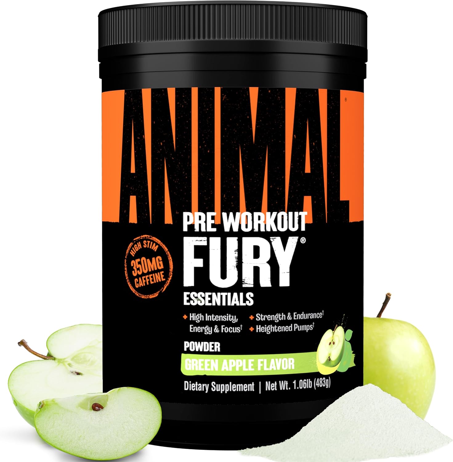 Animal Fury Pre Workout Powder for Energy, Focus & Strength