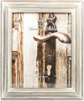 8x10 Washed Gray Picture Frame - Distressed Wood Display