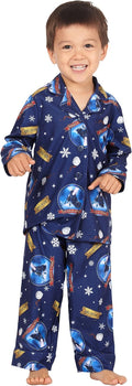 Polar Express Toddler Believe Button-Front Coat Shirt and Pants Pajama