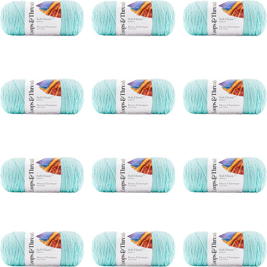 MICHAELS Bulk 12 Pack Soft Classic Yarn by Loops & Threads