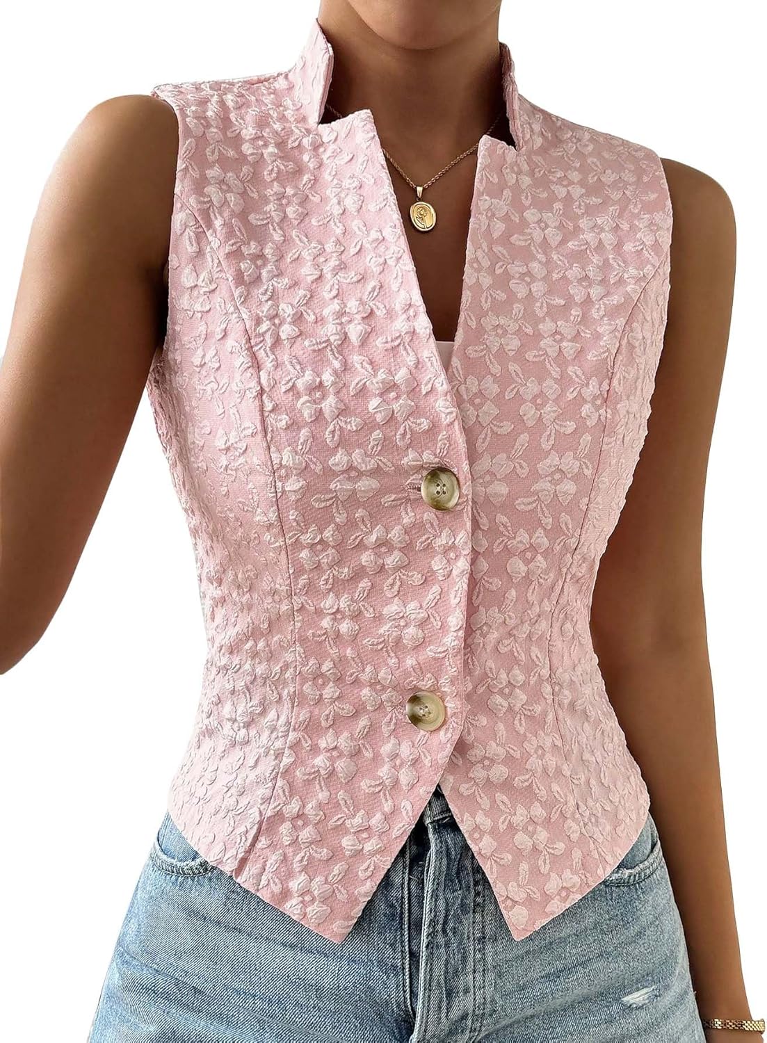 Mina Self Women's Sleeveless Sweater Vest - Elegant Office Wear