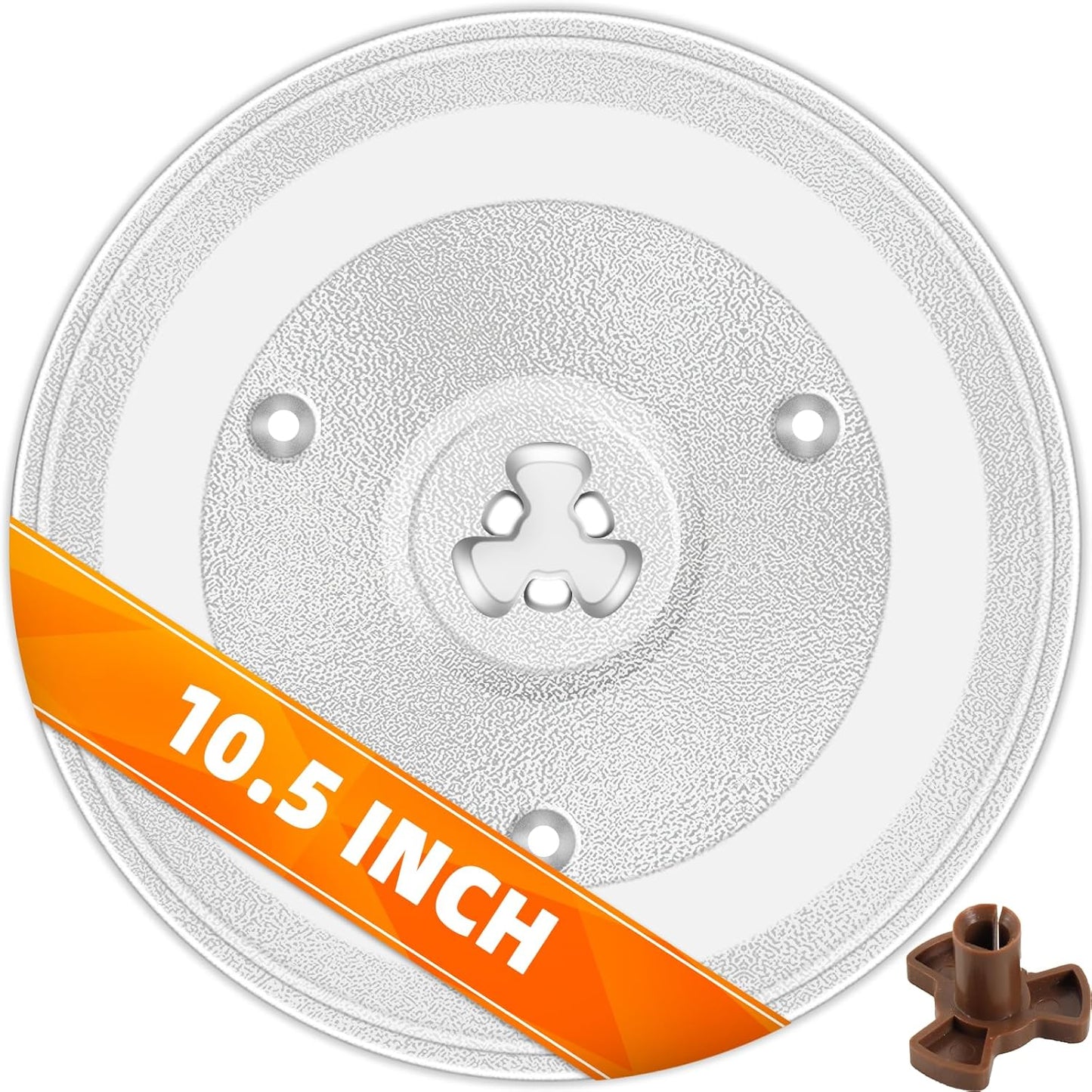 Exact Replacement 10.5'' Glass Tray for Hamilton Beach Microwaves - Dishwasher Safe