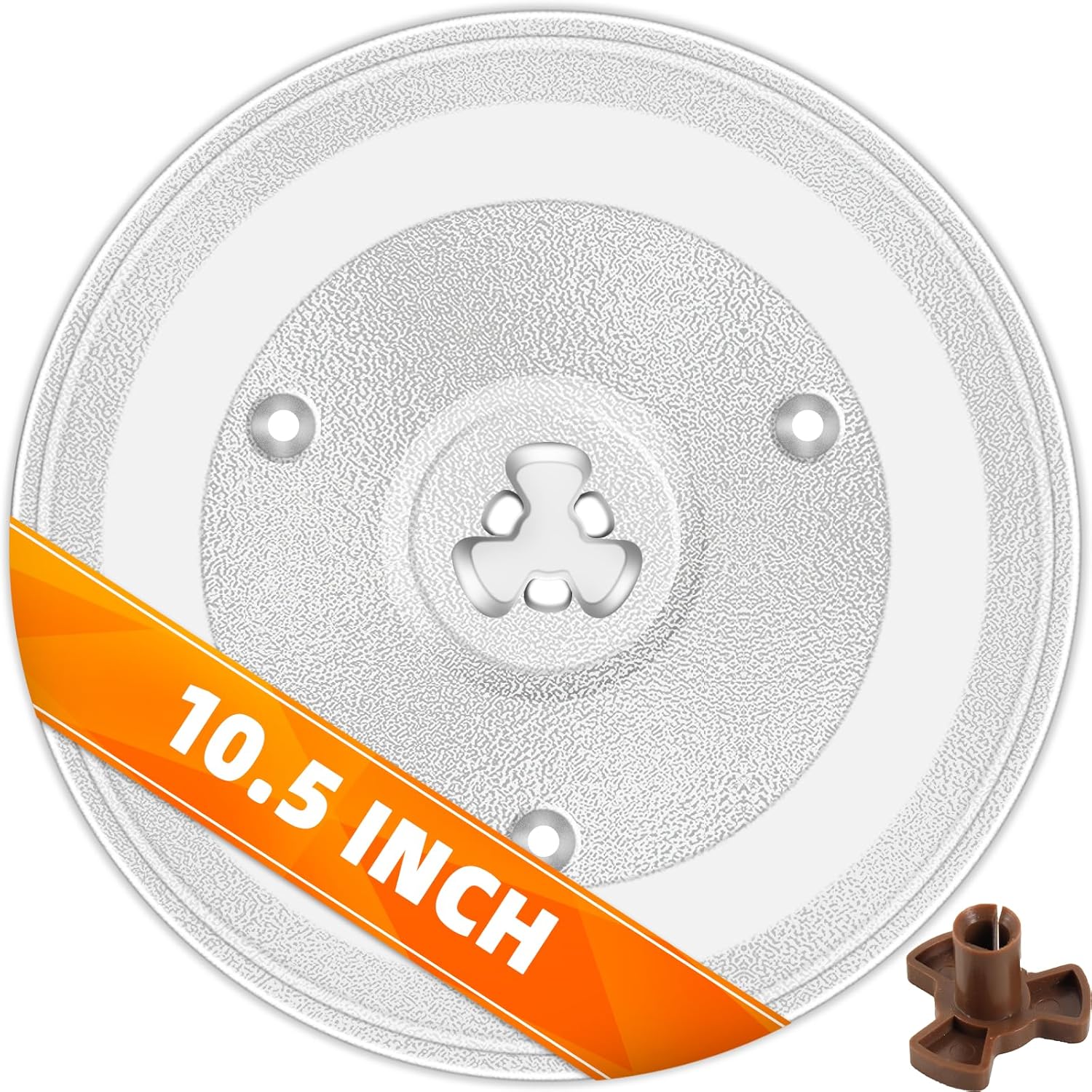 Exact Replacement 10.5'' Glass Tray for Hamilton Beach Microwaves - Dishwasher Safe