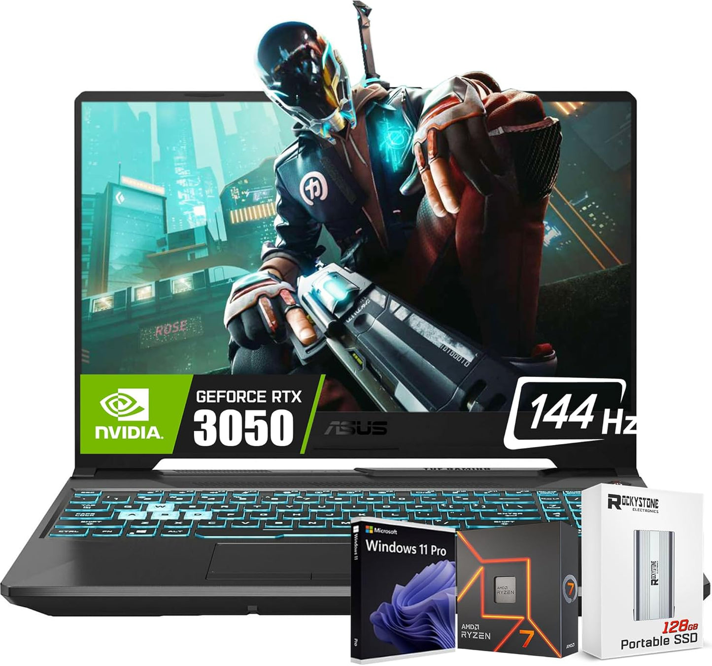 ASUS TUF A15 15.6'' Gaming Laptop: Powerful Ryzen 7, RTX 3050, 512GB SSD