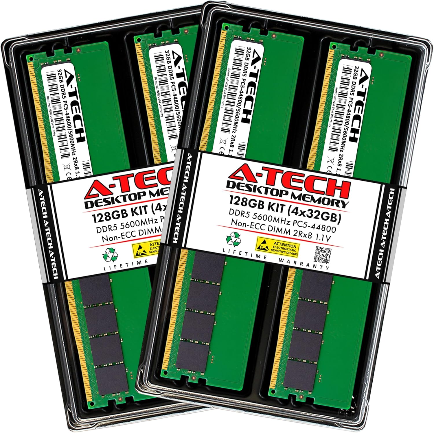 A-Tech 128GB DDR5 5600MHz RAM Upgrade for Desktop PCs